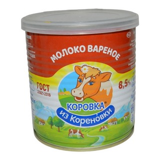Молоко сгущеное Кореновск вареное 8,5% 360г Крышка